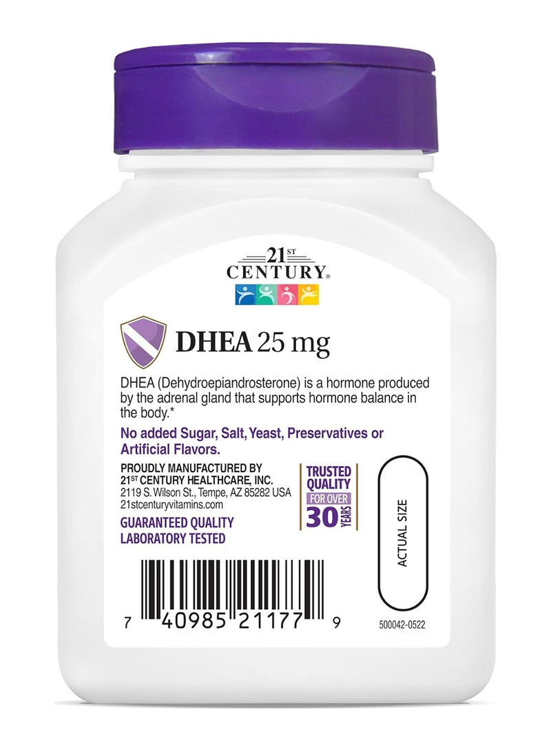 القرن الحادي والعشرون المكمل الغذائي  DHEA - يحتوي على 90 كبسولة - Image 4